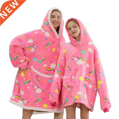 Oversized Family Matching Homewear Plush Fleece Sherpa Blank