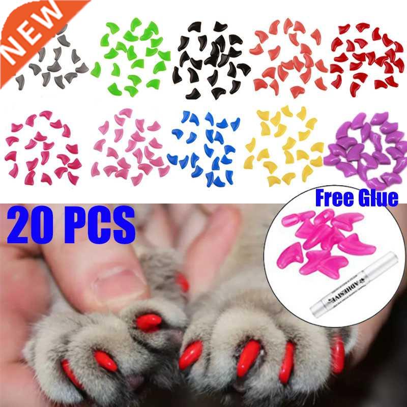 New FASHION colorful Cat Nail Caps soft cat Claw Soft Paws 2