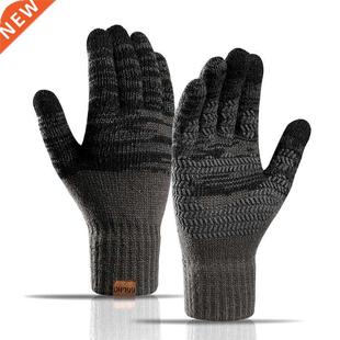 Touch Screen Gloves For Winter Wool Knitted Men's Gl