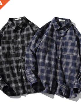 Brand 2022 Spring Autumn Long Sleeves New Flannel Collar Kor