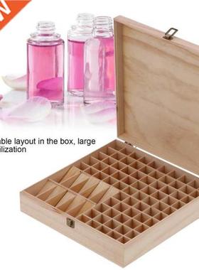 Essential Oil Box Wooden Nail Polish Lipstick Cosmetic Stora
