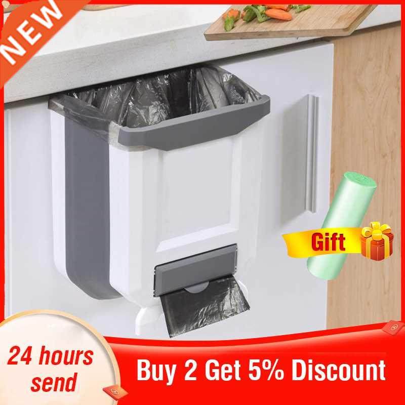 Folding Kitchen Trash Can Kitchen Folding Waste Bin Kitchen