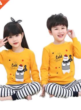 Spring Kids Pajamas Sleepwear Baby Boys Girls Cotton Sets Ch