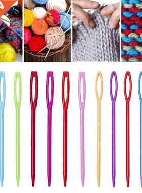 10PCs 7cm/9cm Mixed Color Plastic Knitting Needles Crochet H