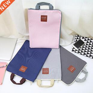 Large Canvas A4 File Folder Document Bag Business Briefcase