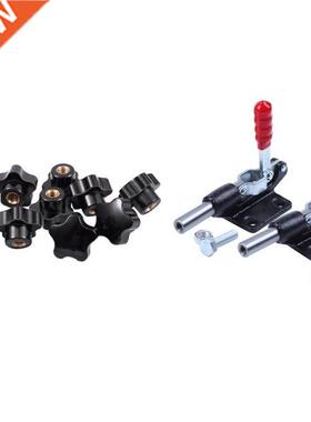 10Pcs M8 Thread 30mm Star Shaped Head Clamping Nuts Knob &am