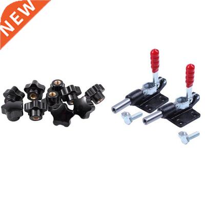 10Pcs M8 Thread 30mm Star Shaped Head Clamping Nuts Knob &am