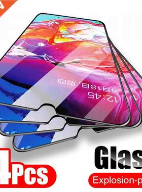 4Pcs Full ver Tempered Glass For Samsung Galaxy A50 A70 A51