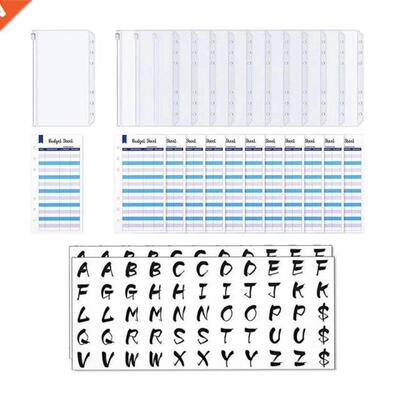 26 Peces A6 Budget Envelope Planners wth 12Pcs Bnder Pock