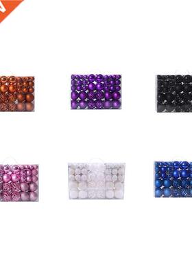 100Pcs/Box Christmas Ball Box Set Available Christmas Tree O