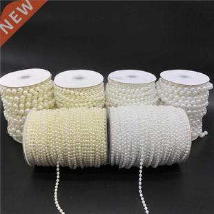 White Ivory Chain 10mm Garl Beads 2yards Pearl 2.5 Imitation