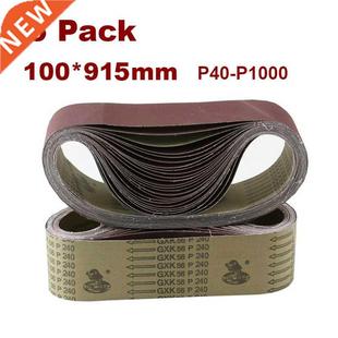 1000 Belts Metal Assortment Grit 100mm 915 Sanding 5Pcs