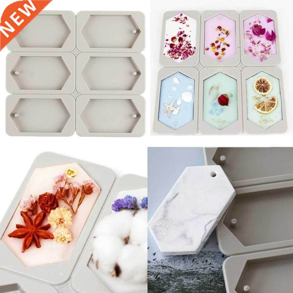6-Cavity Hexagonal Aromatherapy Wax Plaster Epoxy Soap Silic