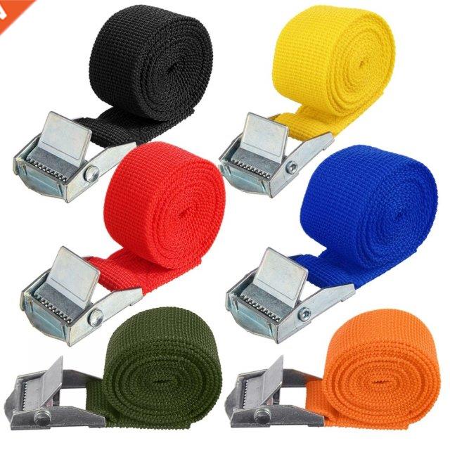 2Pcs 1M X 25mm Adjustable Cargo Lashing Strap Car Luggage Ca