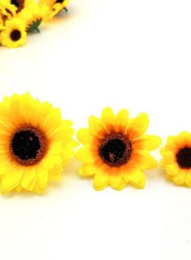 Flower Head Silk  Sunflower Artificial fake Daisy Headmad