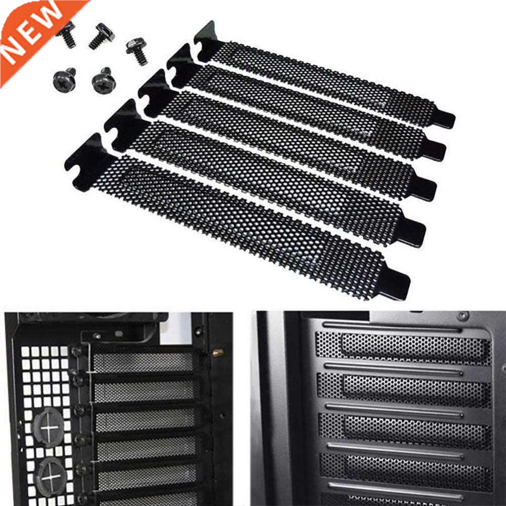 5pcs metal heat dissipation computer pci slot cover dust fil
