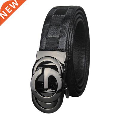 Luxury Brand Men's Belt Business Casual Genuine Leather Auto