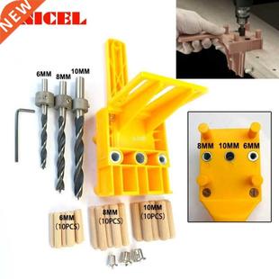 Dowel Joints 8mm Guide Kit 10mm Set Bit 4Drill Jig 6mm