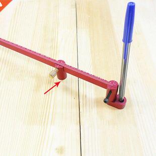 360° Round Woodworkng Scrbe Center Fnder Ruler Scrbng