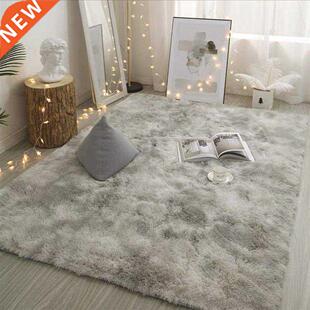 Grey Carpet Tie Dyeing Plush Soft Carpets For Living Room Be