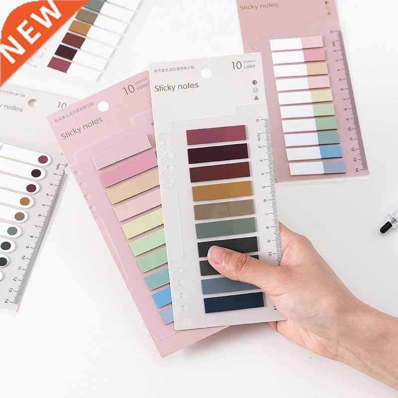 200 sheets flags tabs neon page markers paper index bookmark