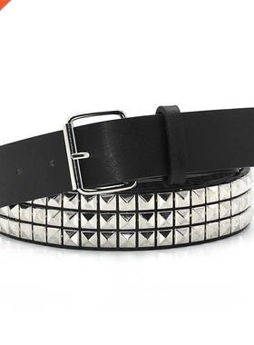Pyramid Fashion Rivet Belt Men&Women's Studded Belt Punk