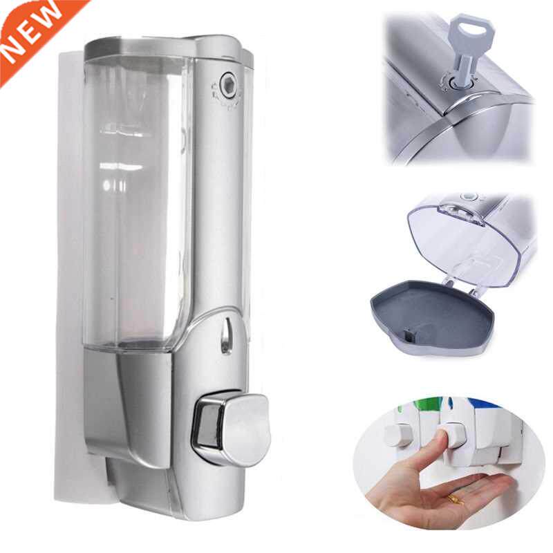 350ml Wall Mount Soap Bathroom Shower Shampoo Dispenser Home
