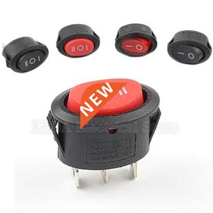 25X16.5mm Mini OFF 3Pin Switch Rocker Ellipse KCD1 5Pcs