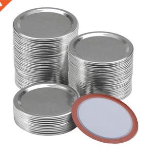 Mouth 70MM Lids Pcs Reusable Canning Regular Jar 100 Mason