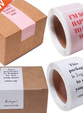 100pcs/Roll 3*9cm Thank You For Your Purchase Stickers For S