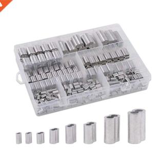 Aluminum Crimping Barrel Double Sizes Sleeve 315Pcs Loop