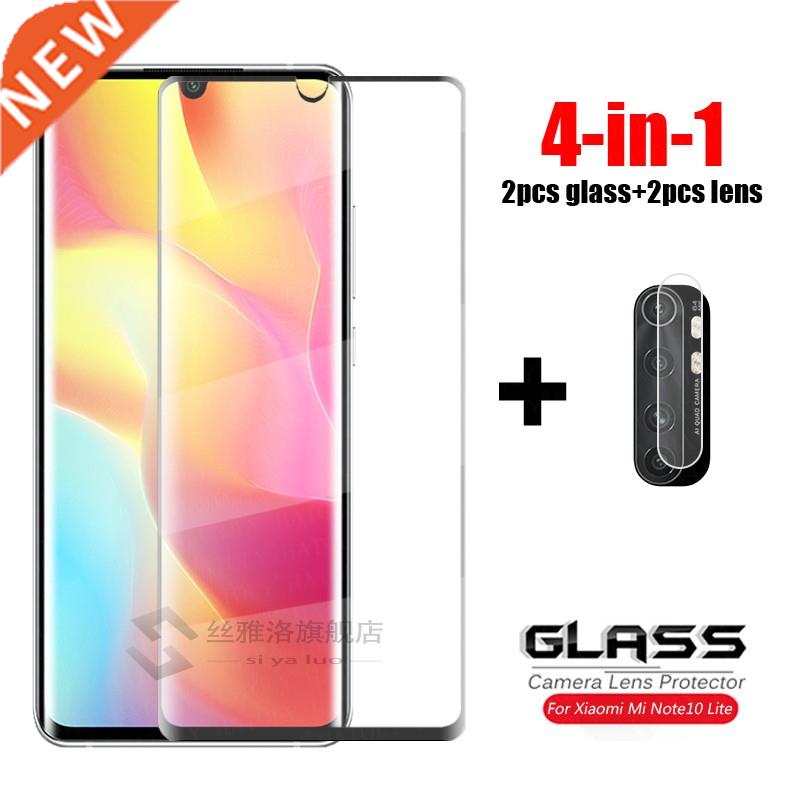 4-in-1 Glass Xiaomi Mi Note 10 Lite 3D Full Curved Cover Te