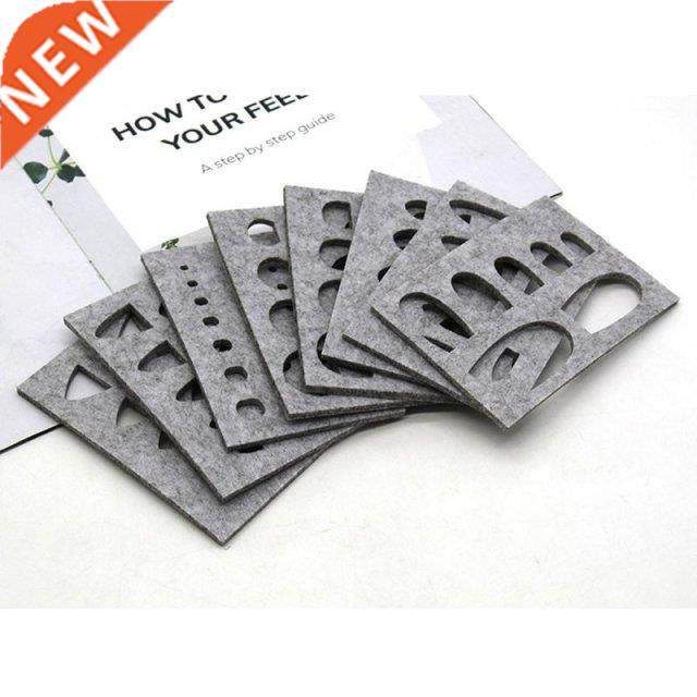 8pcs Wool Felt Mold Needle Felting  Craft Stencil Appliqu