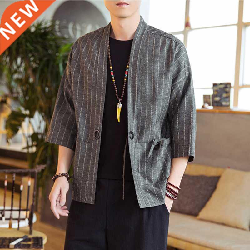 Japanese Kimono Cardigan Men Kimono Traditional Yukata Fashi