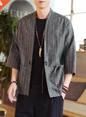 Japanese Kimono Cardigan Men Kimono Traditional Yukata Fashi