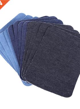12pcs Iron On Patches Repair Elbow Knee Denim Applique for S