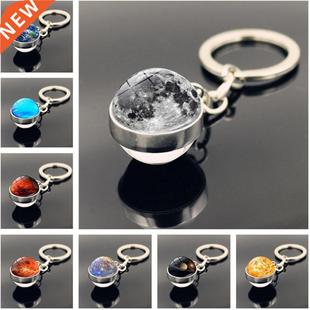 Double Side System Chain Pla Solar Decorative Ball Key Glass