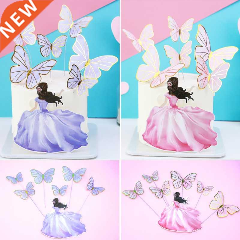 Cake Toppers Flags Beauty Butterfly  Cupcake Topper Kids