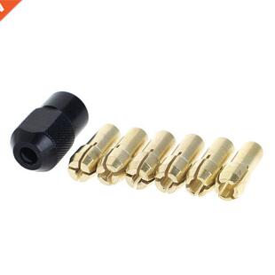 7Pcs Brass Collet 1.0/1.6/2.0/2.4/3.0/3.2 + Check M8*0.75 Fi