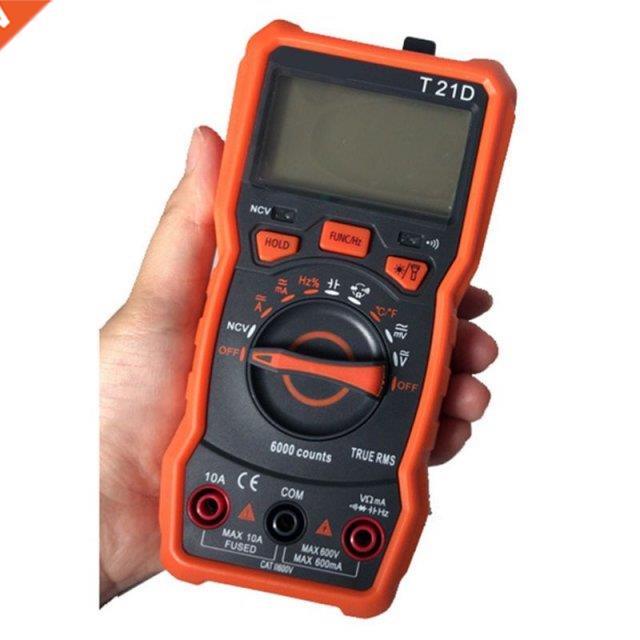 T21D Digital Multimeter DC/AC Voltmeter Handheld Diode NCV T