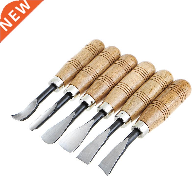 6Pcs Hand Carving Tools Chip Detail Chisel Set Knives Tool m