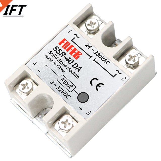 1pcs SSR-40DA 10DA 25DA 40DA 50DA 60DA 70DA 80DA 100DA Solid