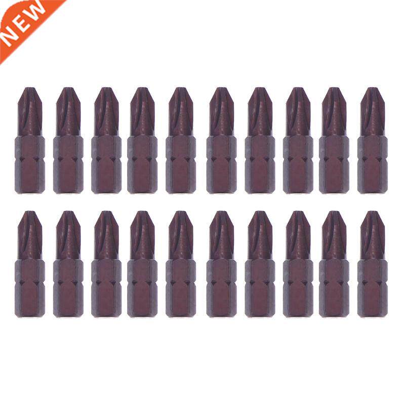 20pcs S2 Steel Bits 25mm Hex Shank Torque PH2 Antislip Hand