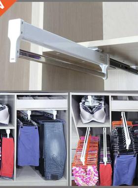 Hot Pull-Out Closet Valet Rod Adjustable Wardrobe Clothing R