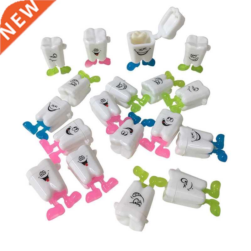 10PCS Baby Tooth Box Cute Cartoon Kids Teeth Organizer Plast