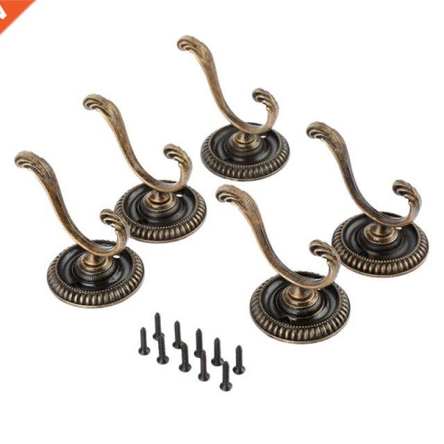 5Pcs Antique Door Hanger Hooks Vintage Bathroom Wall Hanger