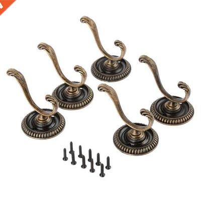 5Pcs Antique Door Hanger Hooks Vintage Bathroom Wall Hanger