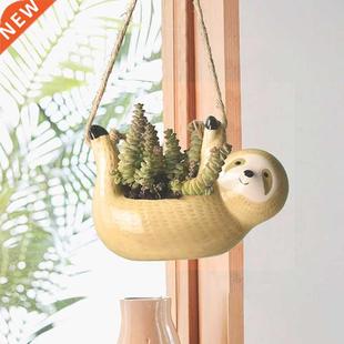 Creative Ceramic Hanging Flower Plant Pots Scindapsus Chloro