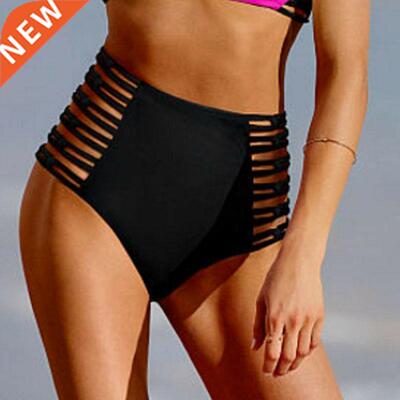 Hot Women Vintage Bikini Panties High Waist Swimwear Bottom