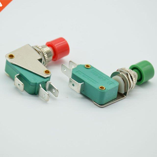 2pcs 3 Pins Red green Signal PushButton Switch 16A 125V/250V